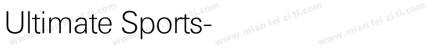 Ultimate Sports字体转换